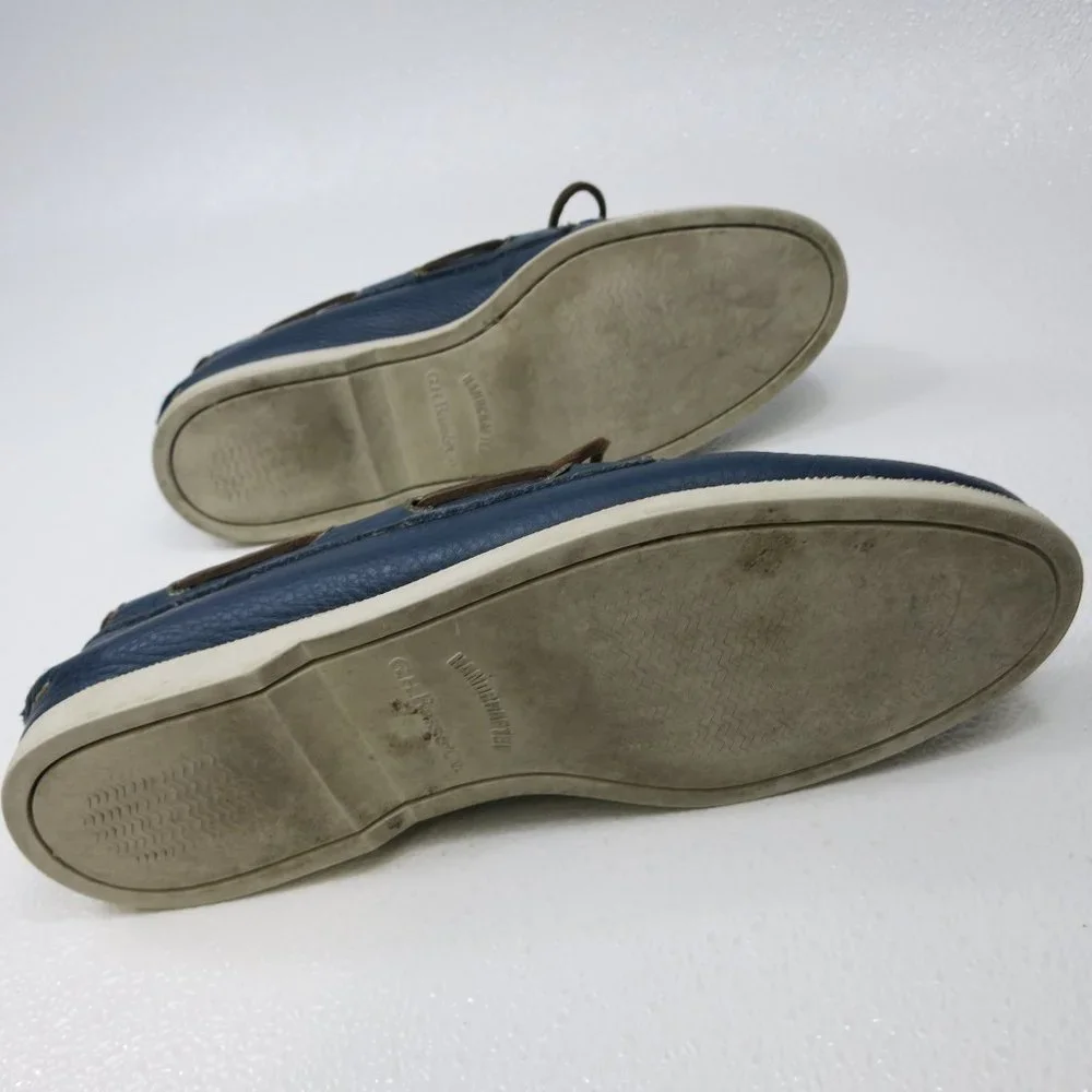 G. H. Bass & Co. Leather Men Nautical Casual Deck Boat Shoes Footwear Sz 10.5 M